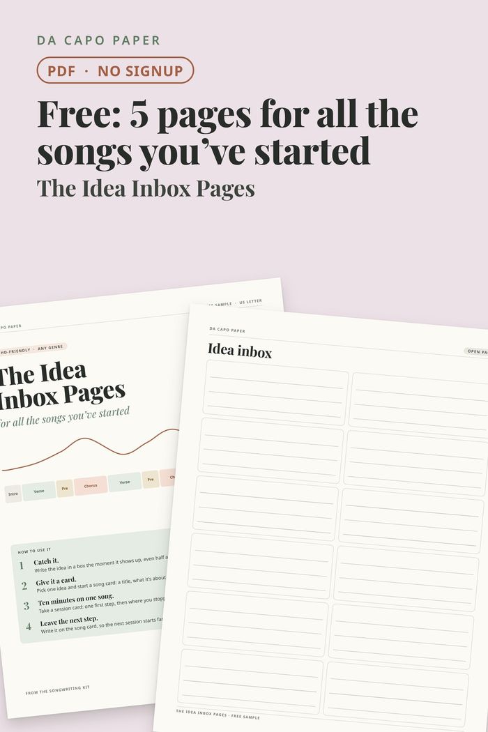 The Idea Inbox Pages